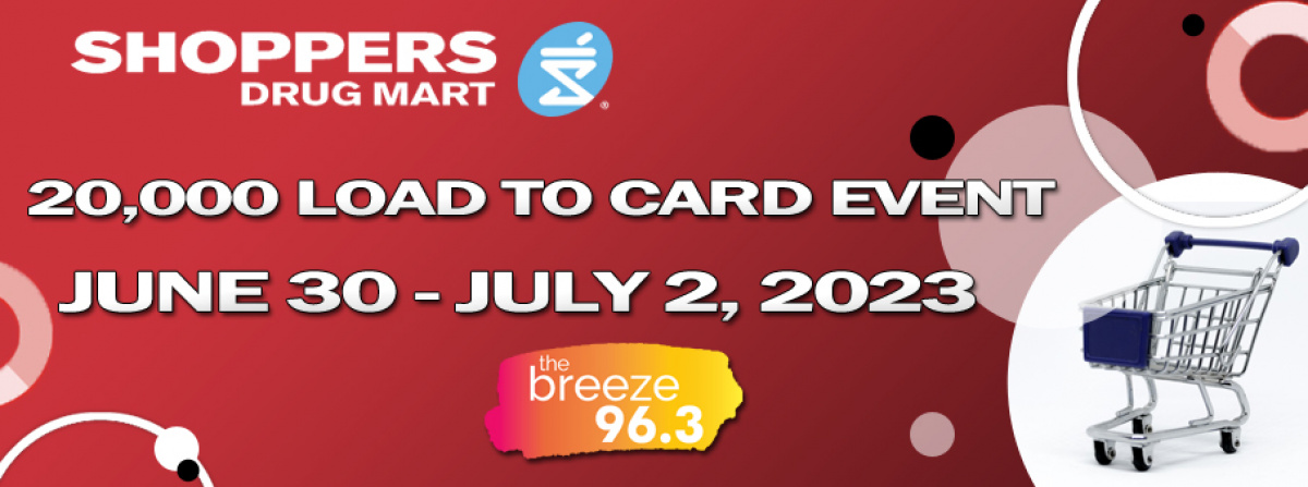 2023-07-04 Breeze Rewards: Shoppers Drug Mart 20,000 Load to Card Event (June 26-30)