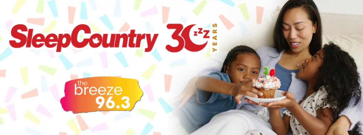 2024 10 15 Breeze Rewards Sleep Country s 30th Anniversary 96.3 The Breeze